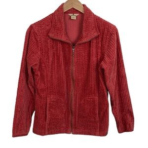 Woolrich Red Corduroy Zip Front Barn Jacket